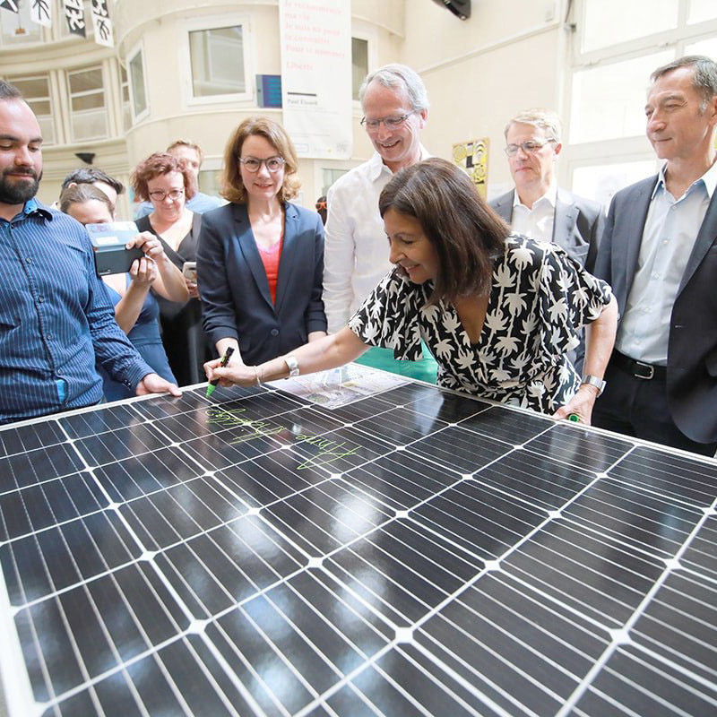 Eymeric Thuliez et Anne Hidalgo - Lancement du projet Enercitif