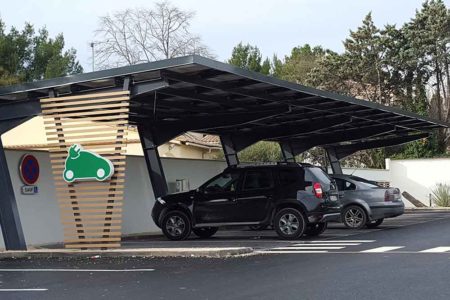 Réalisation d'ombrière Sunvie Nîmes