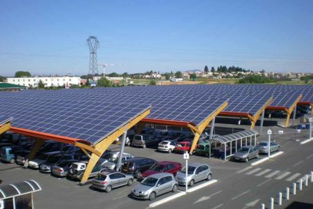 Réalisation d'ombrière Sunvie Saint-Aunès