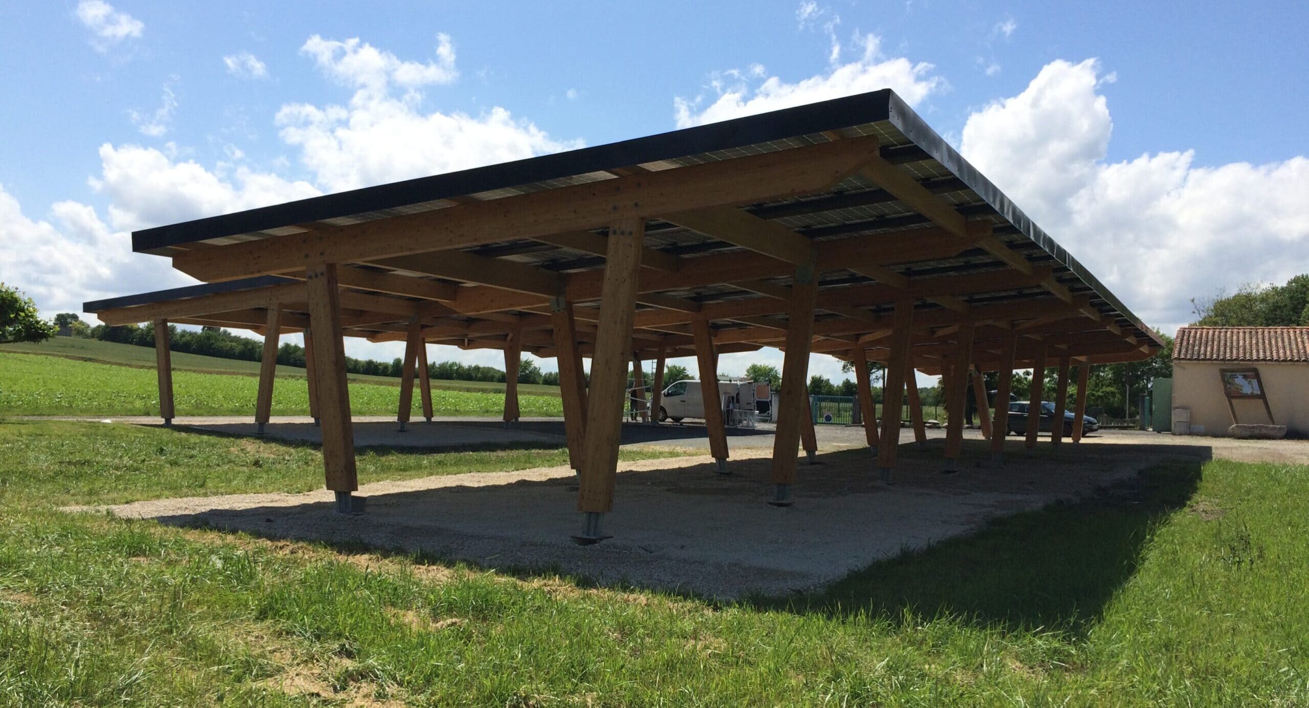 Vibrac - piscine municipale ombrière Photovoltaïque