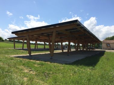 Vibrac - piscine municipale ombrière Photovoltaïque