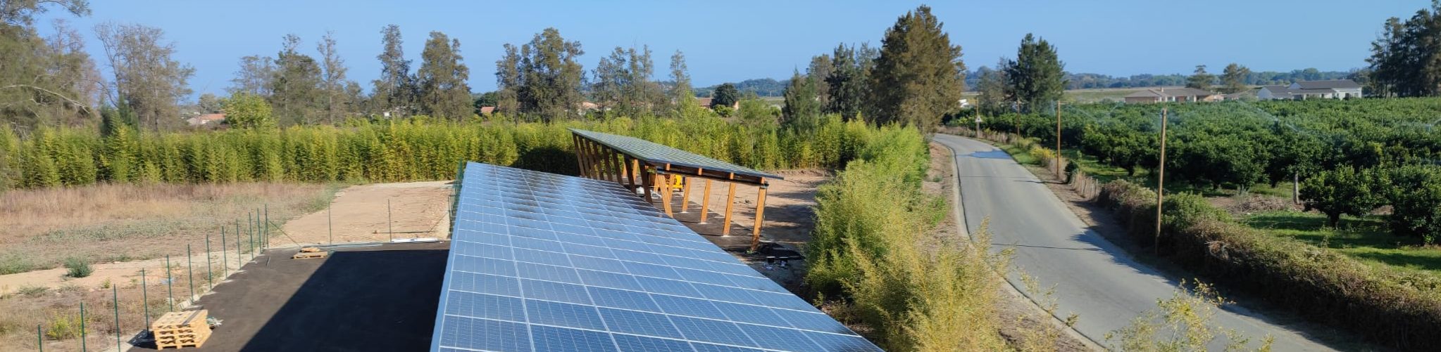 Ombrières Photovoltaïques - Corstyrène Energy - Corse