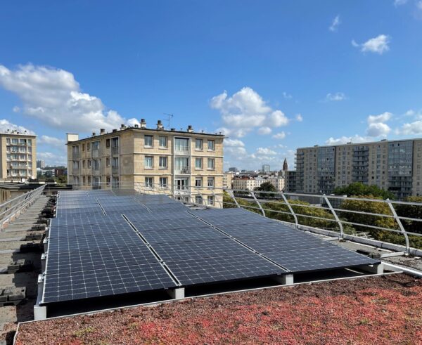 Toiture photovoltaïque Made by Sunvie - École Lamoricière - Paris